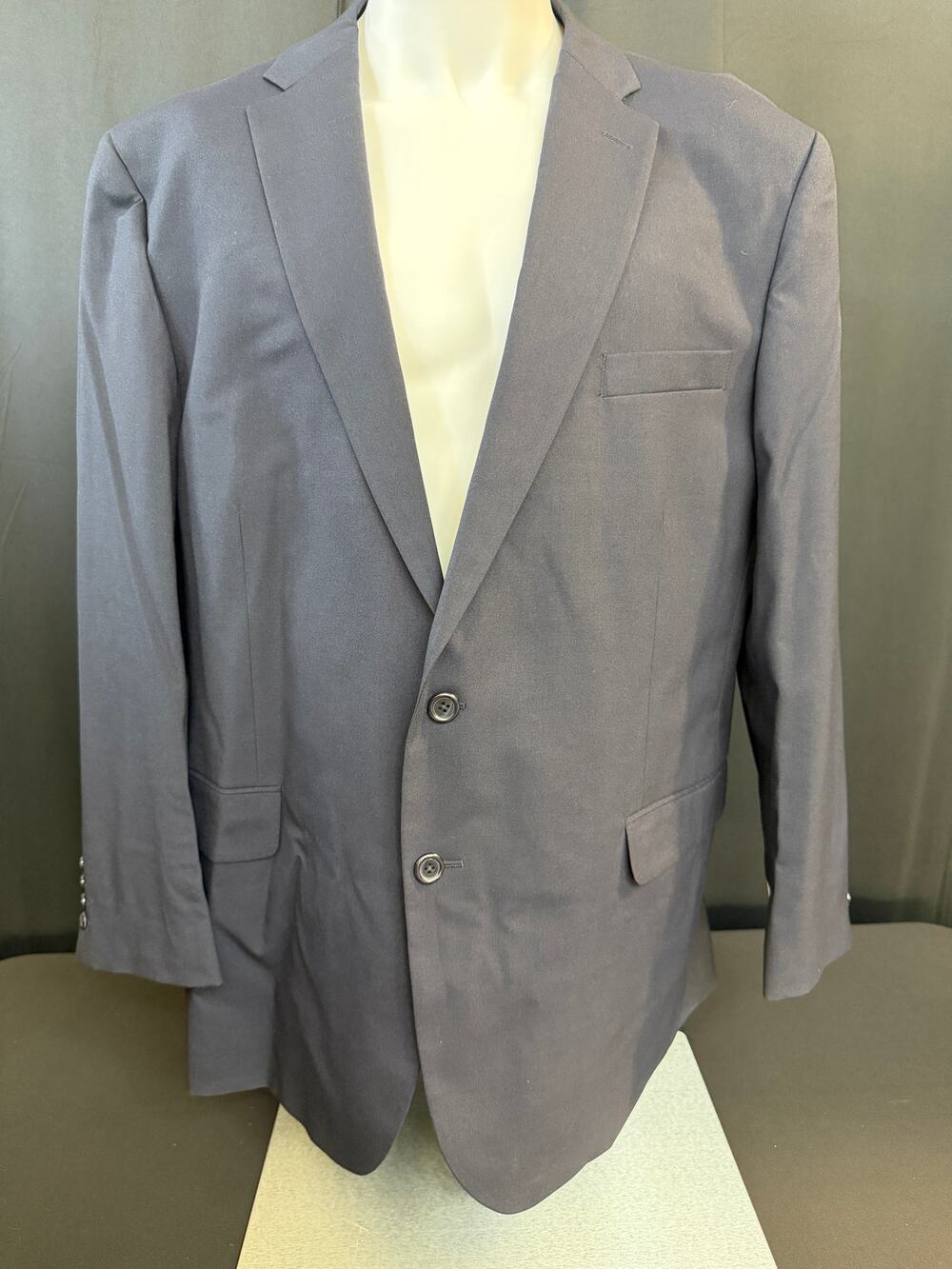 Vittorio Forti Sport Coat Mens 46R Navy Stretch Blazer NWT Regular Fit